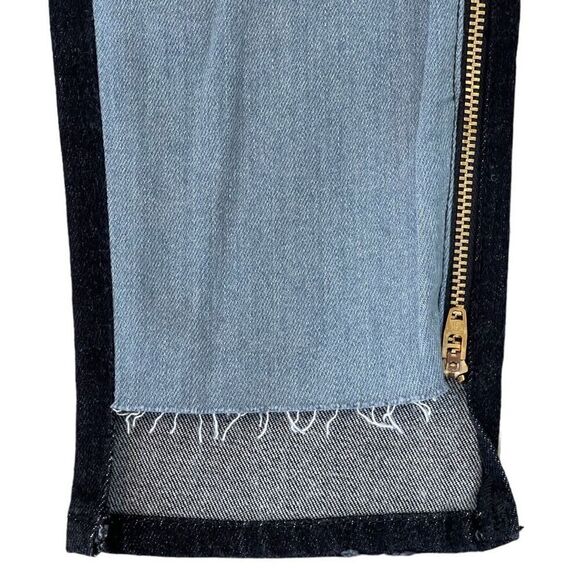 Sandrine Rose By Free People Dark Black Frayed Denim Jeans for Women NWT - Picture 6 of 16